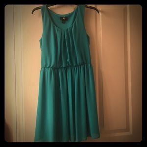 IzByer Teal turquoise Sleeveless Dress
