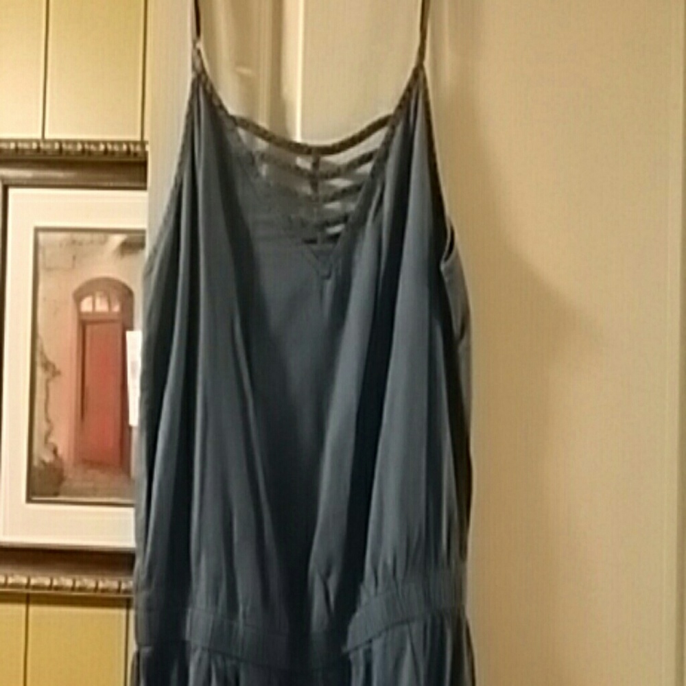 Denim like romper