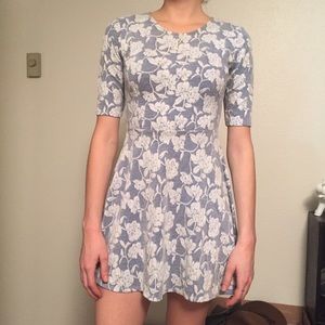 Top shop floral fit and flair dress