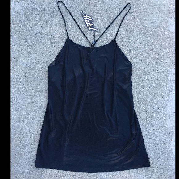 Shiny Black Slip Dress - Picture 1 of 4