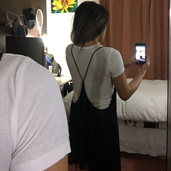 Shiny Black Slip Dress - Picture 4 of 4