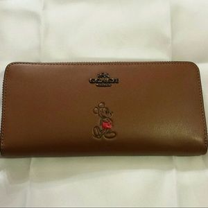 COACH X MICKEY MOUSE Zip Around Wallet