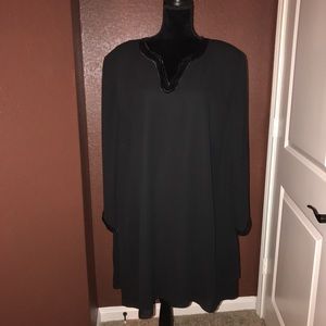 Lori Max tunic black dress size 24w