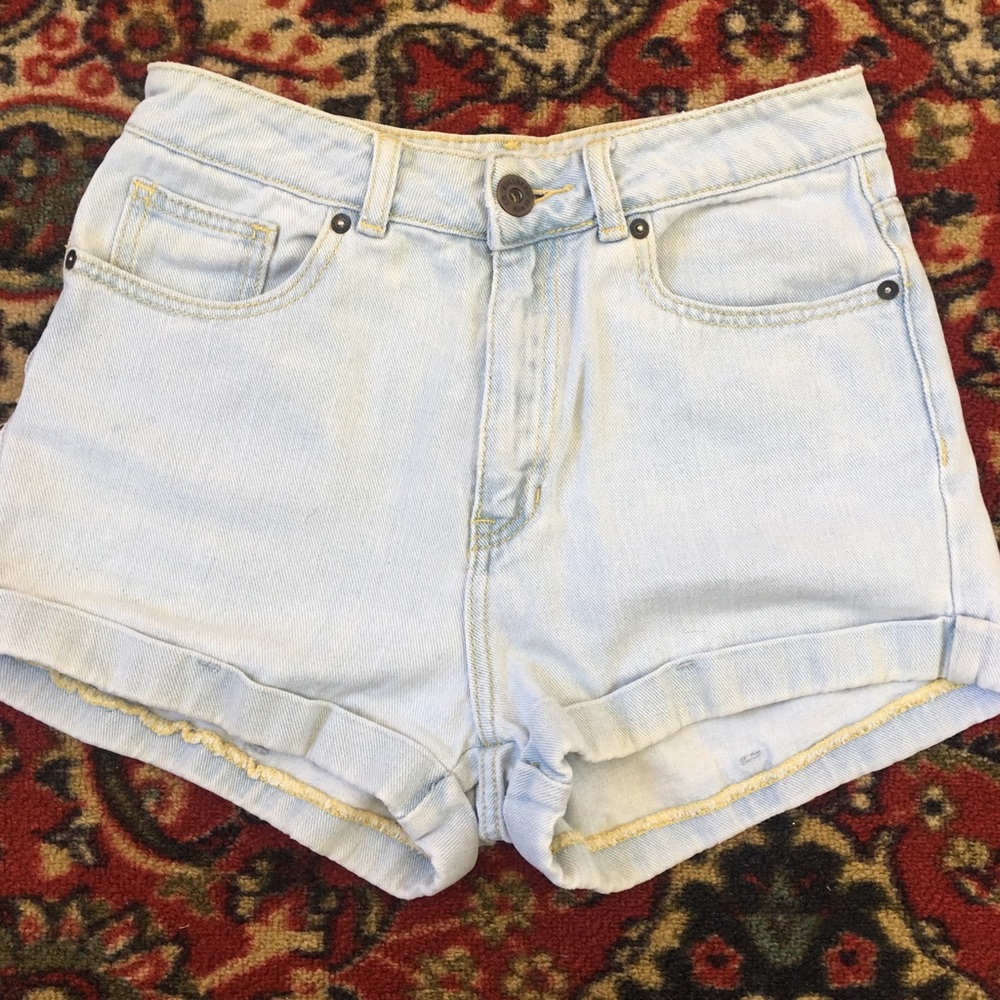 PacSun high waisted denim shorts