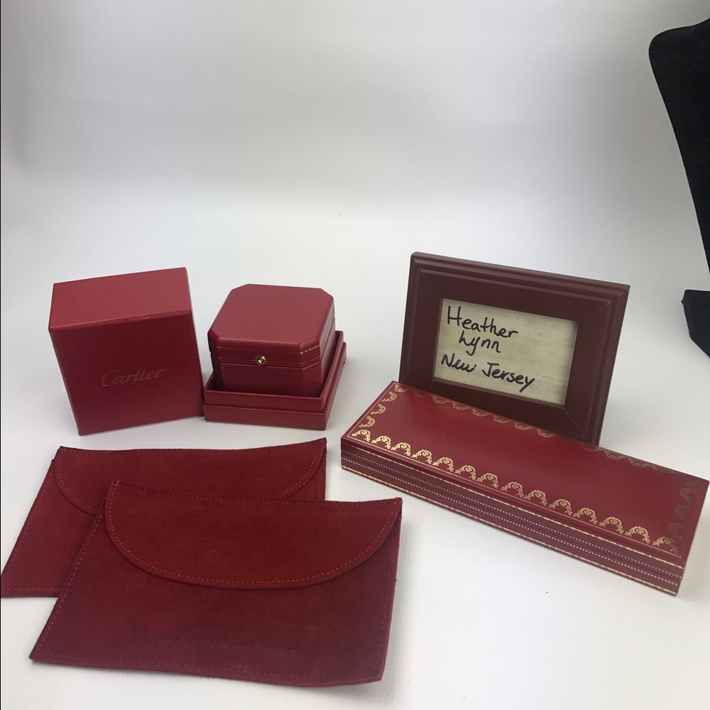 Cartier boxes and bags