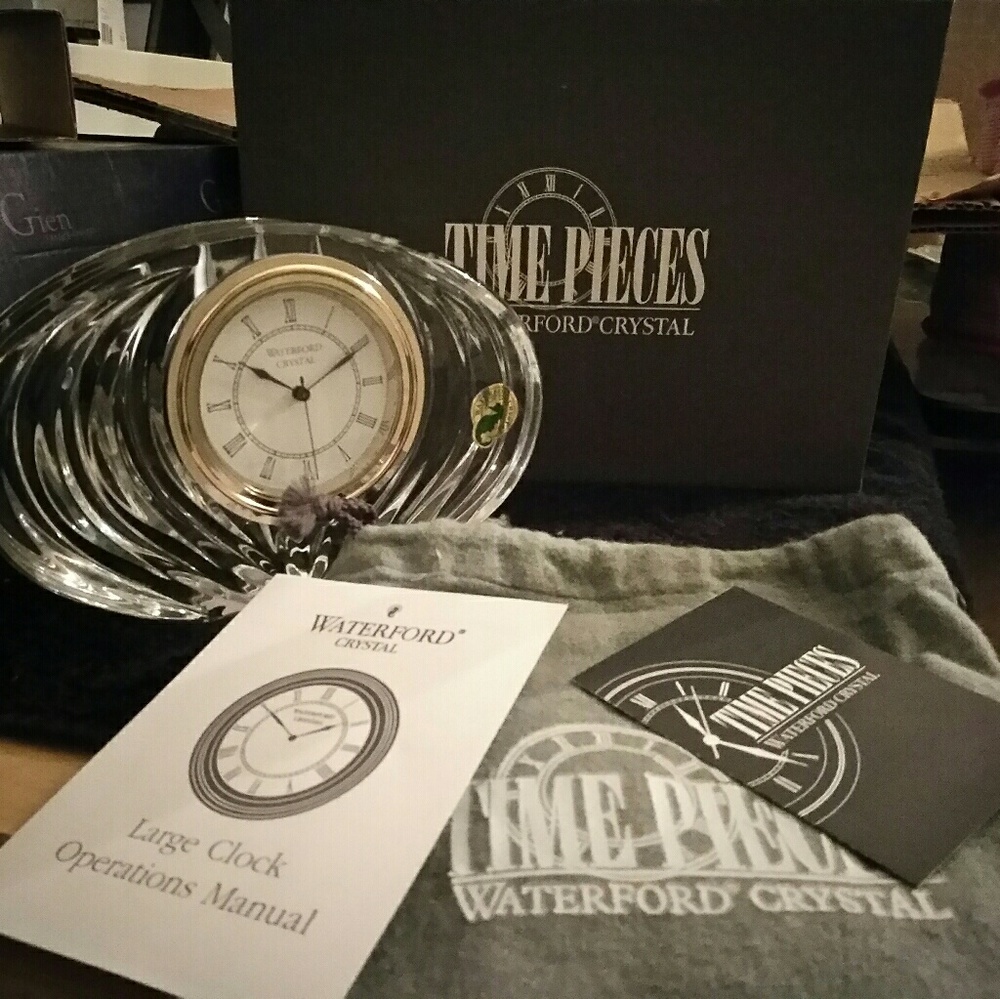 Waterford crystal large clock
