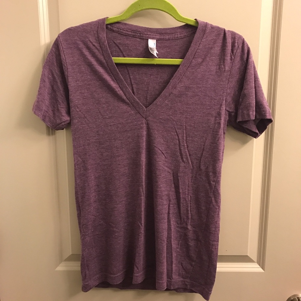 American Apparel Deep V "The Track Shirt" Size XS