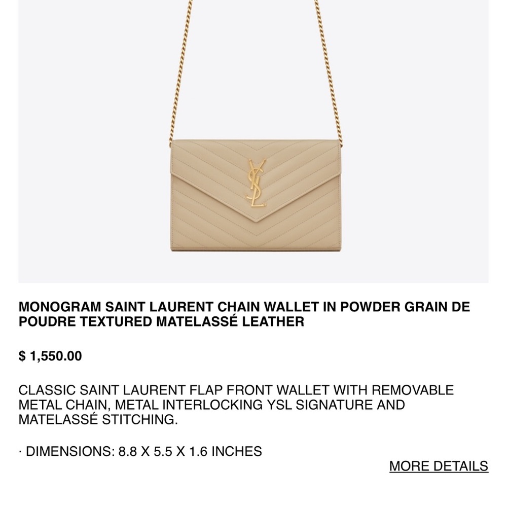 ⛔️SOLD⛔️Authentic YSL Clutch large - Picture 4 of 4