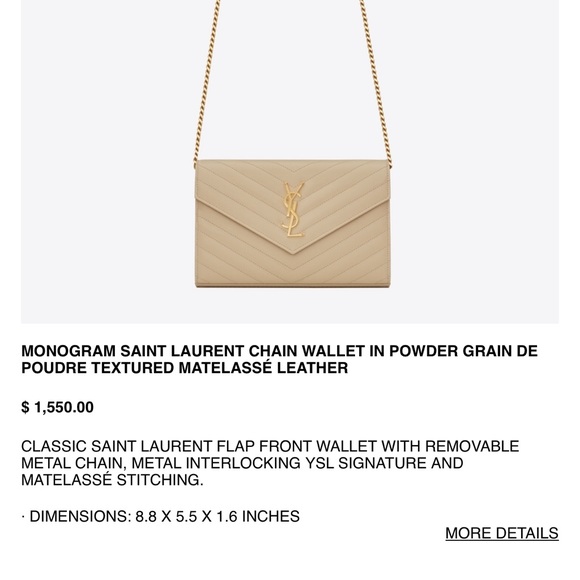 ⛔️SOLD⛔️Authentic YSL Clutch large - Picture 4 of 4