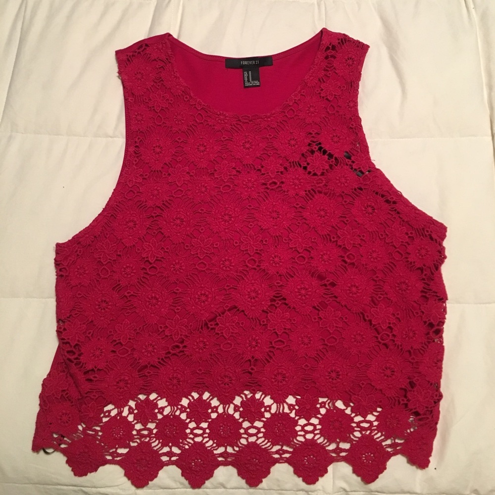 Women's small forever 21 floral high neck tank!