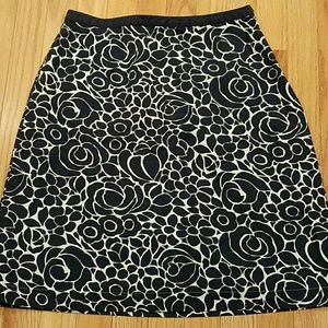 BODEN Floral A Line Skirt 8 R