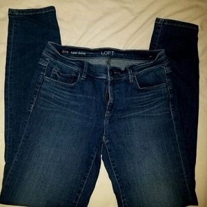 Ann taylor loft super skinny jeans