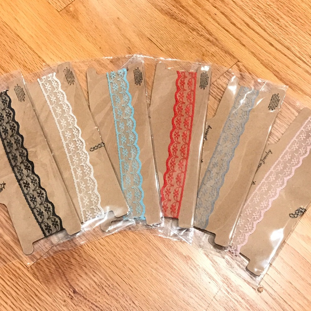 NEW 11 Lace Chokers in assorted colors - 11 necklaces - Picture 3 of 4