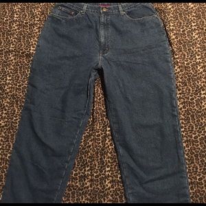 LL Bean fleece lined jeans Double Relaxed Sz. 18