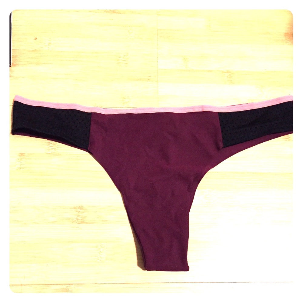 Maroon Victoria's Secret thong