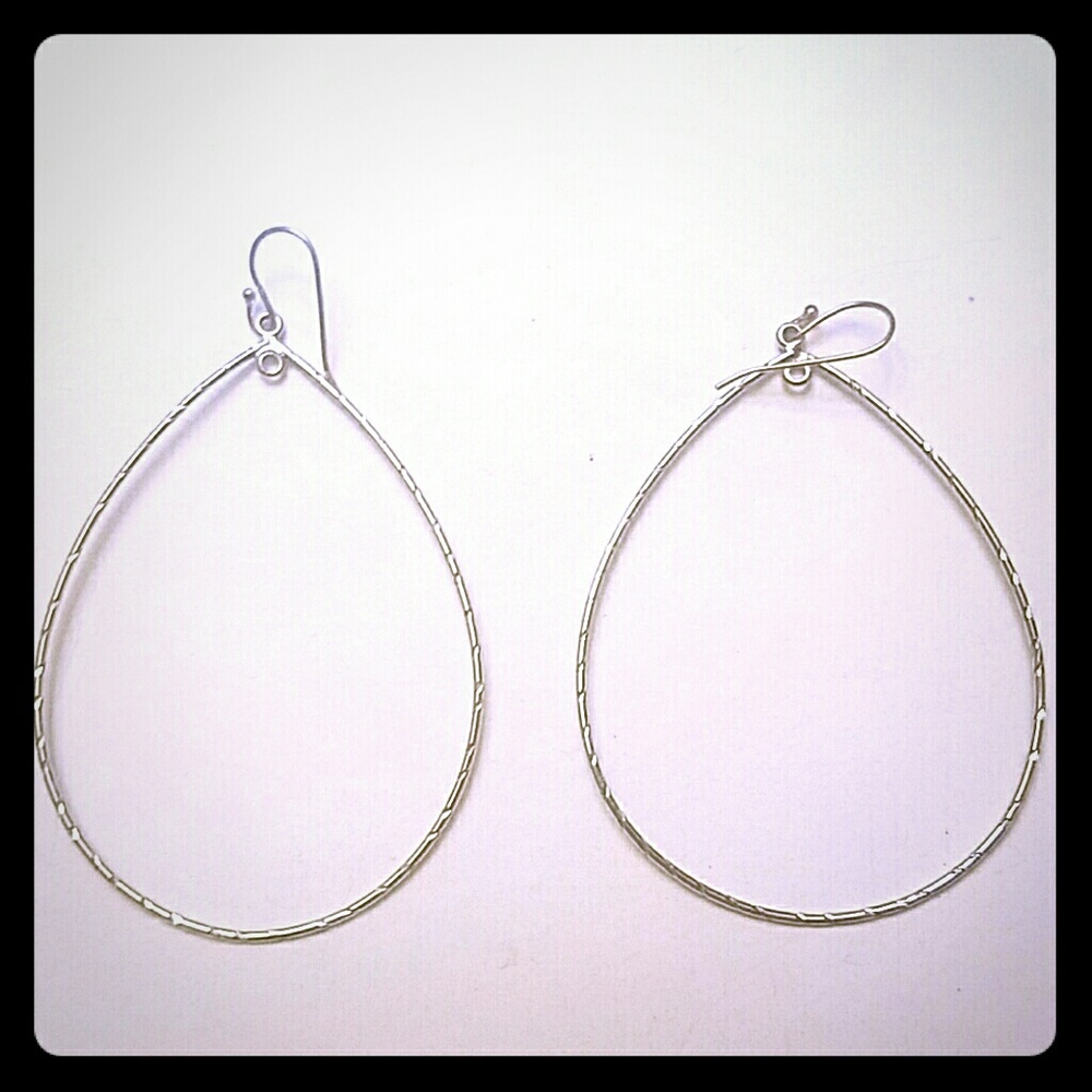 Silver  Teardrop earrings