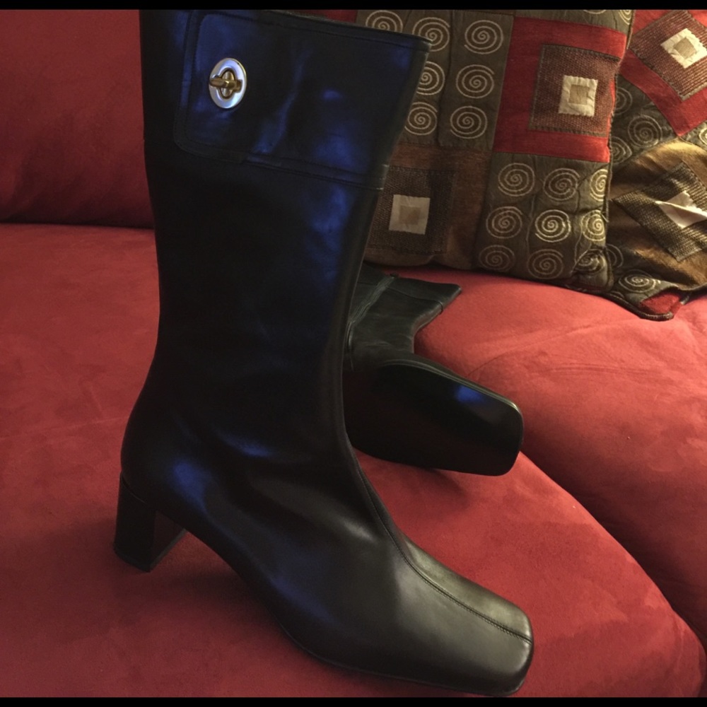 New Coach Leather Boots