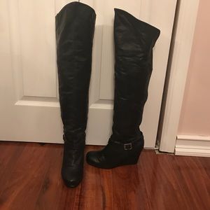 Over the knee Bakers Black Boots