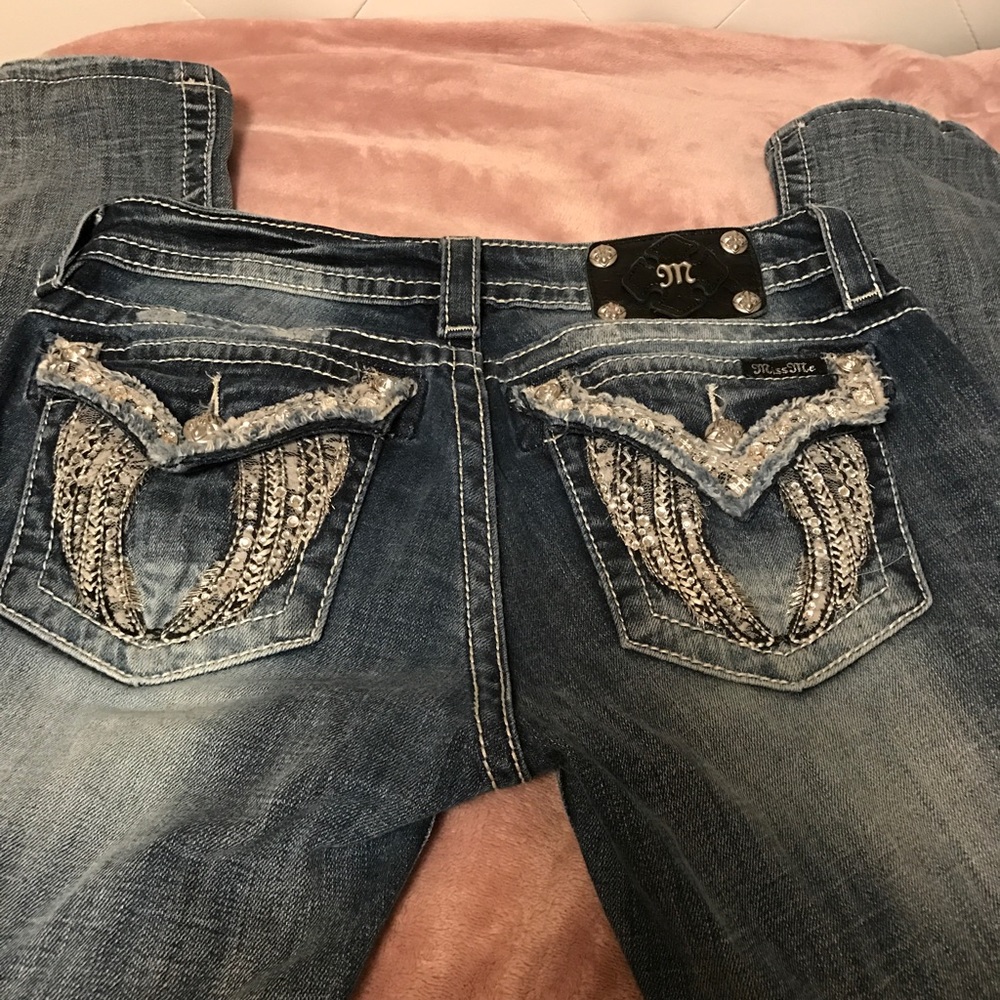 Miss Me bling skinny jeans size 28