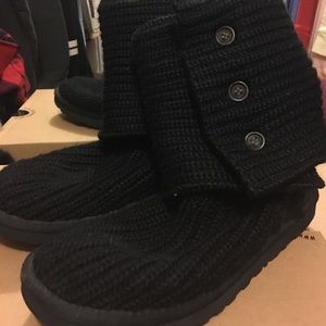 Black Crochet Uggs