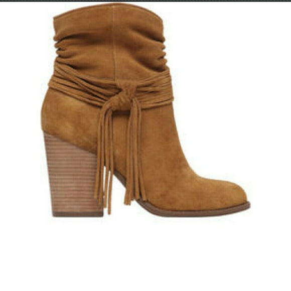 Jessica Simpson Sesley Canela Brown Suede Boot - Picture 2 of 6