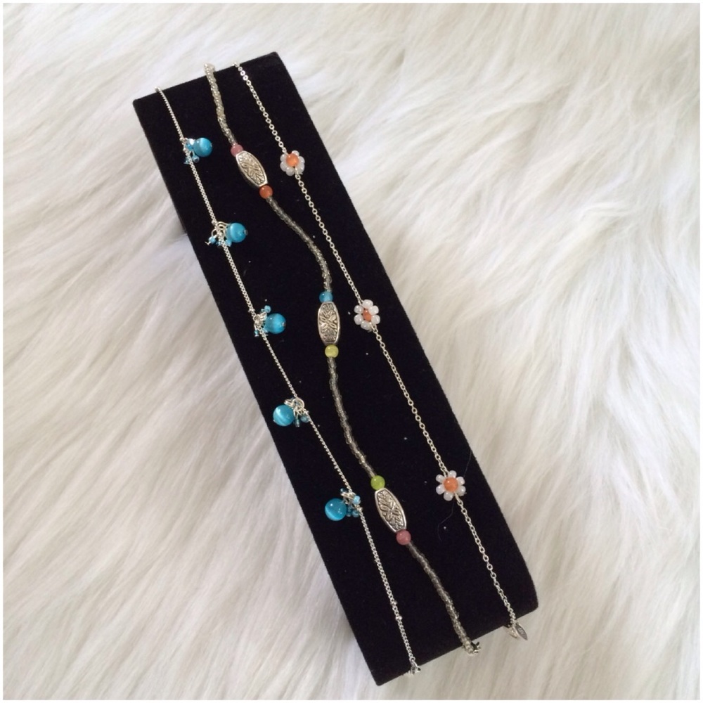 🌷BOGO 1/2 OFF🌷 Cat's Eye Anklet Trio