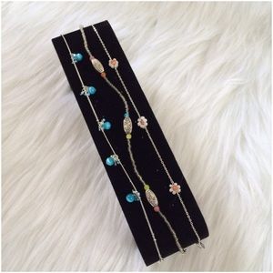 🌷BOGO 1/2 OFF🌷 Cat's Eye Anklet Trio