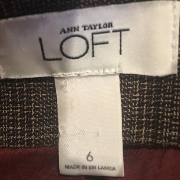 ANN TAYLOR LOFT herringbone flounce fringe blazer - Picture 5 of 8