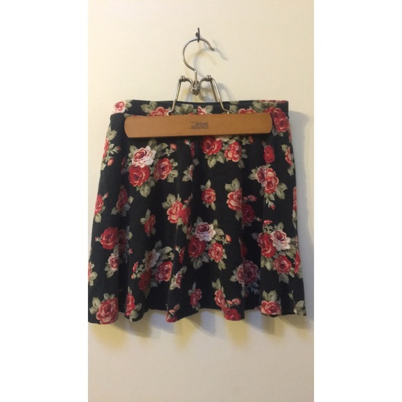 Floral Cotton Skater Skirt, Small - Picture 2 of 3