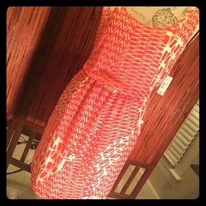 NWT Orange/White dress