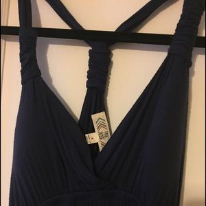 Navy blue maxi dress