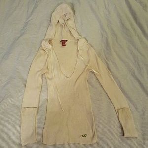 Hollister knit long sleeve w hoodie