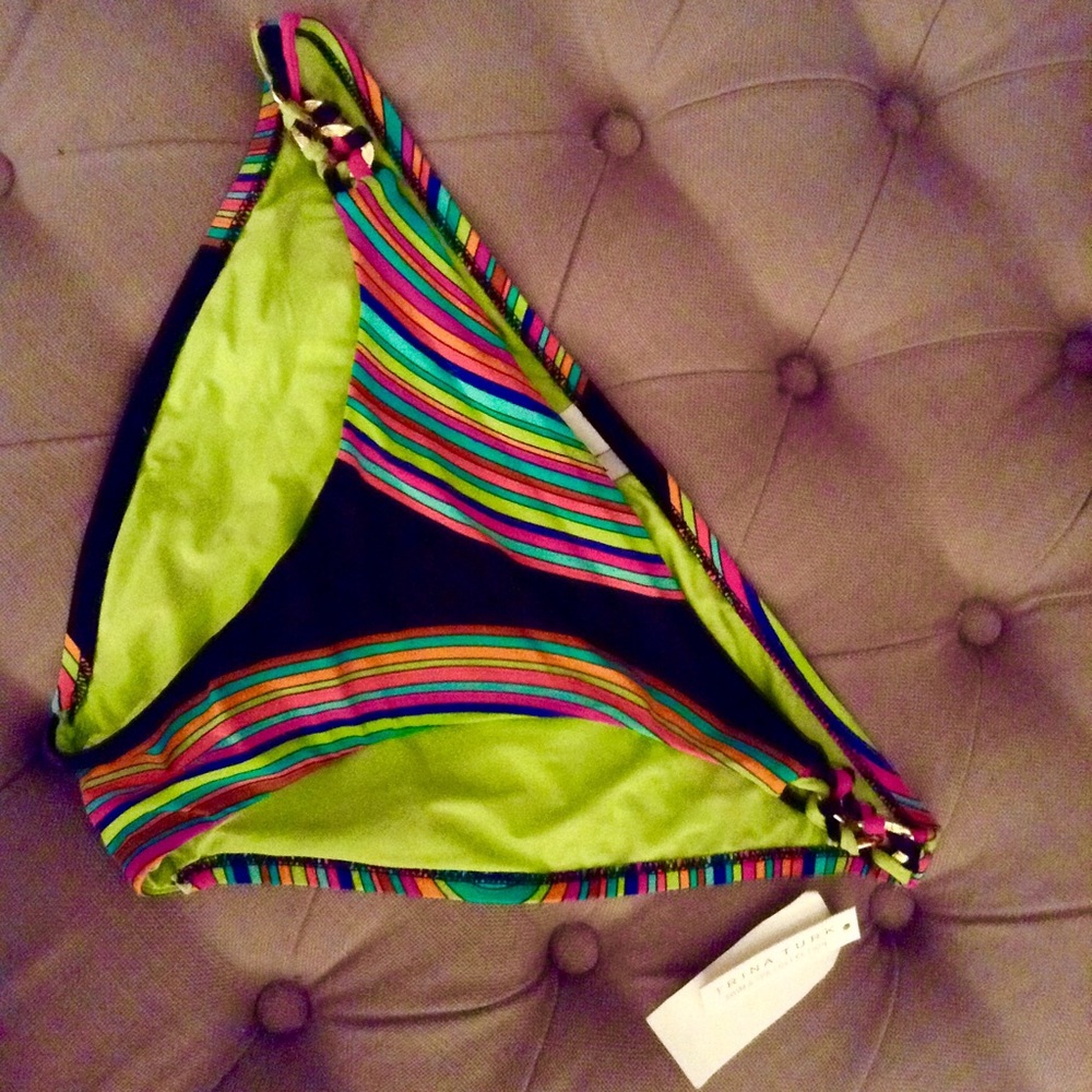 SASSY & SEXY Bikini Bottom with Gold Chain Detail