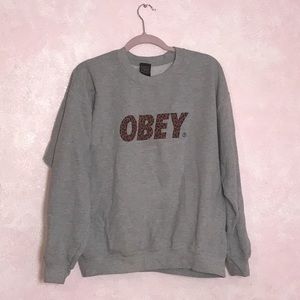 Leopard/Grey OBEY Sweatshirt