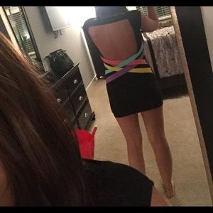 Backless mini dress