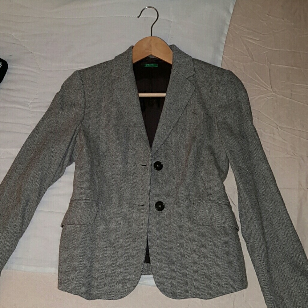 Made in italy grey wool blazer