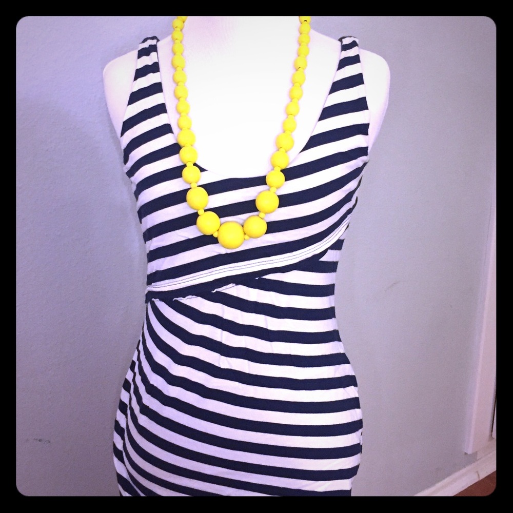 Body-con stripped dress