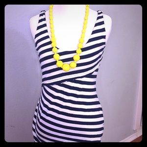 Body-con stripped dress