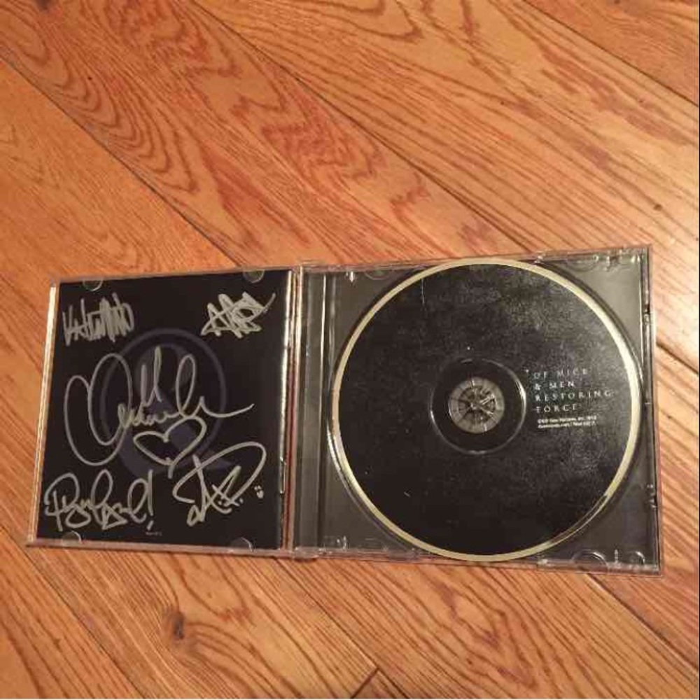Of Mice & Men Signed CD restoring force NEW