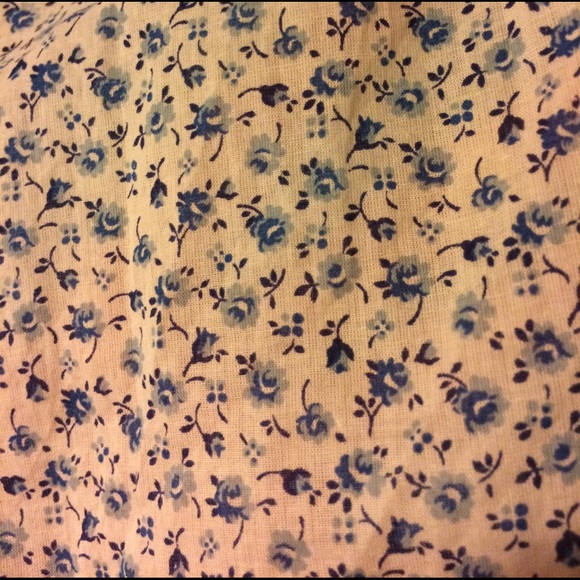 Denim & Supply-Ralph Lauren blue floral flowy top - Picture 3 of 4