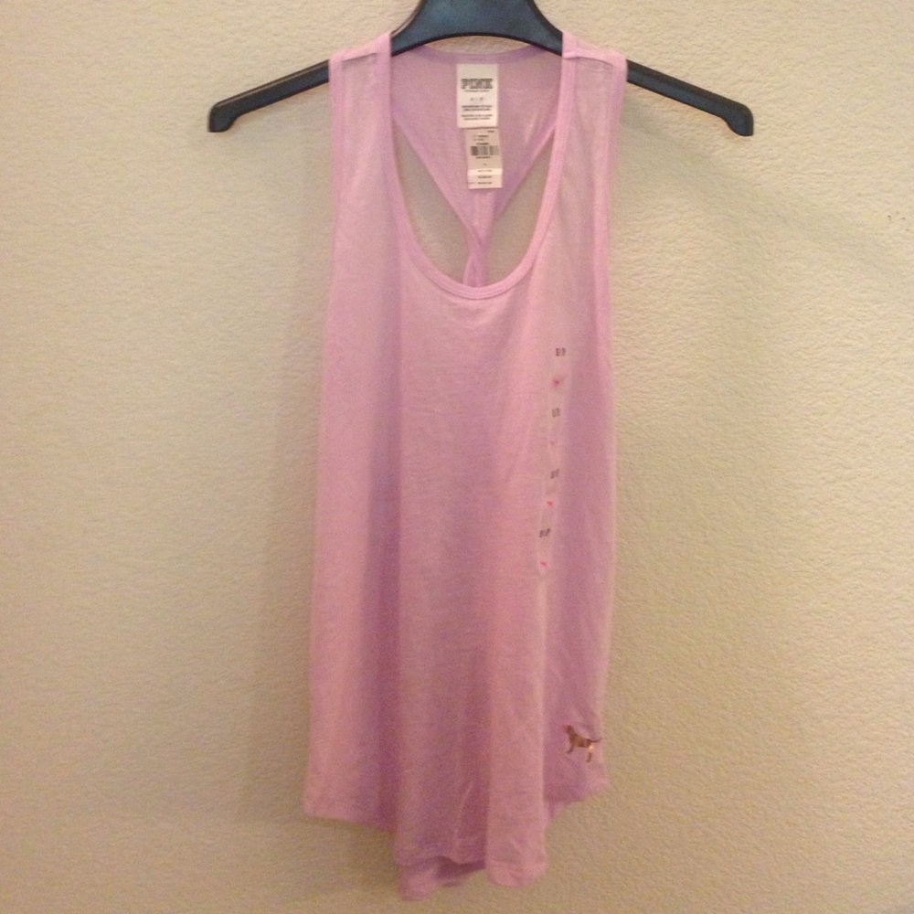 ππ PINK Victoria's Secret twisted racer back top - Picture 2 of 6