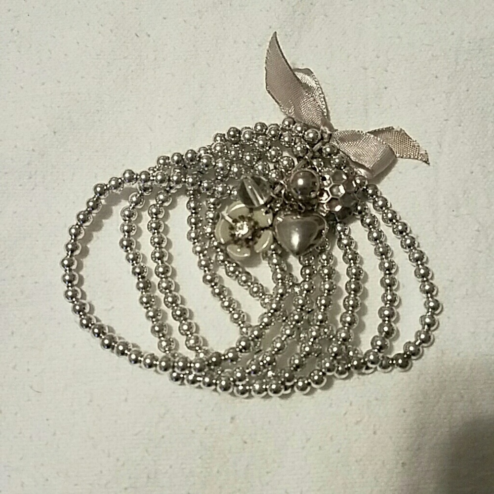 Siver Beaded Bracelet