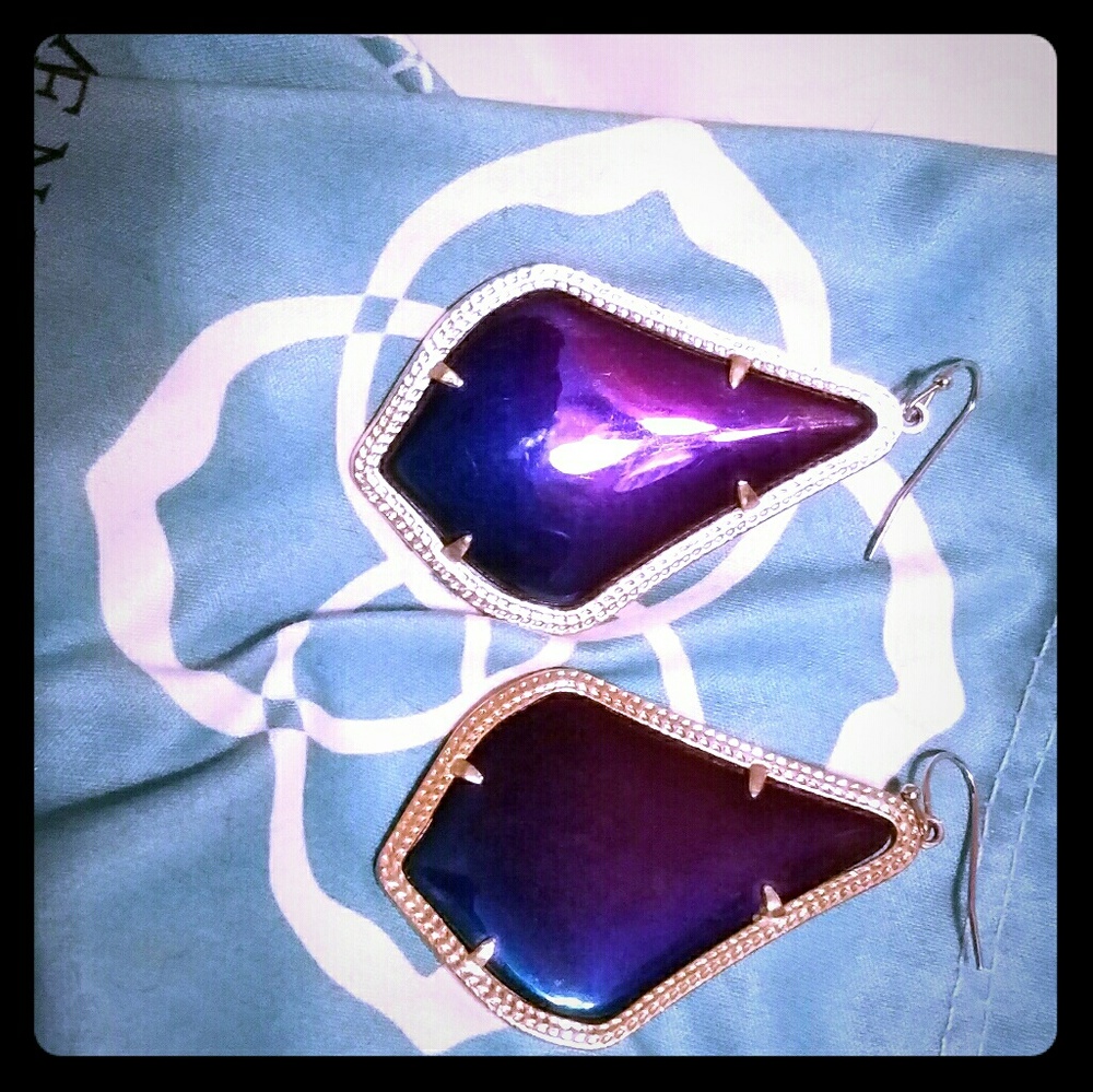 Kendra Scott Alex drop Black Irradcent