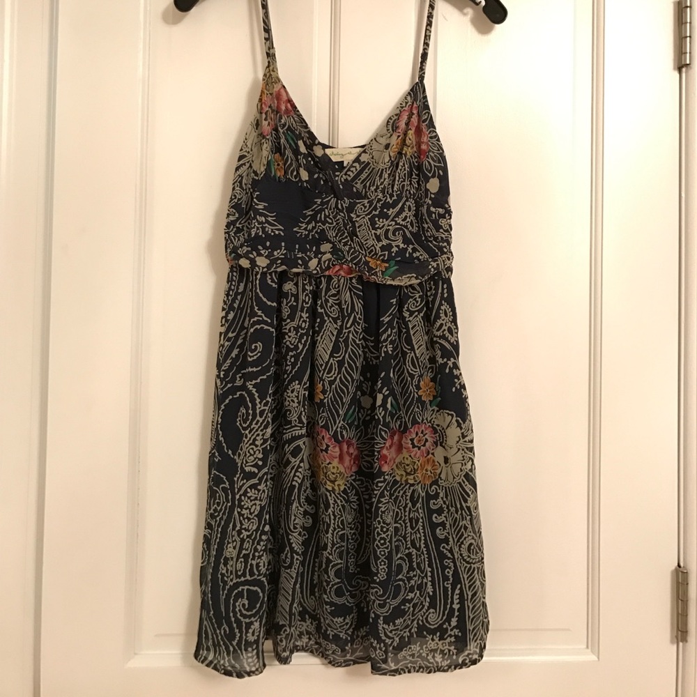 Flower & paisley dress, size 4