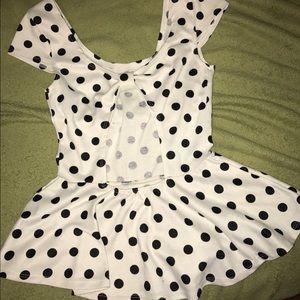 Polka Dot peplum shirt