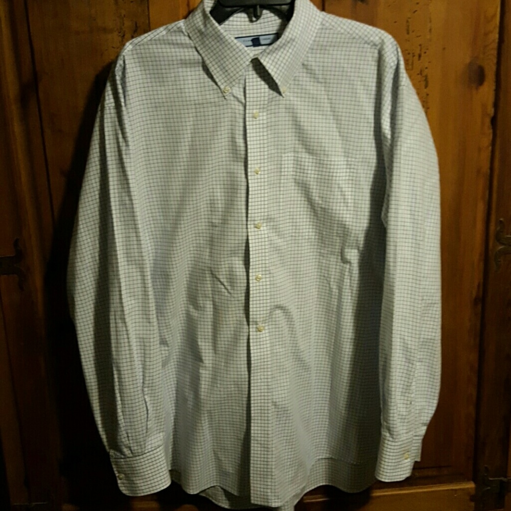 Blue grid dress shirt