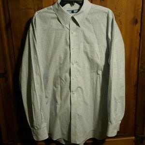Blue grid dress shirt