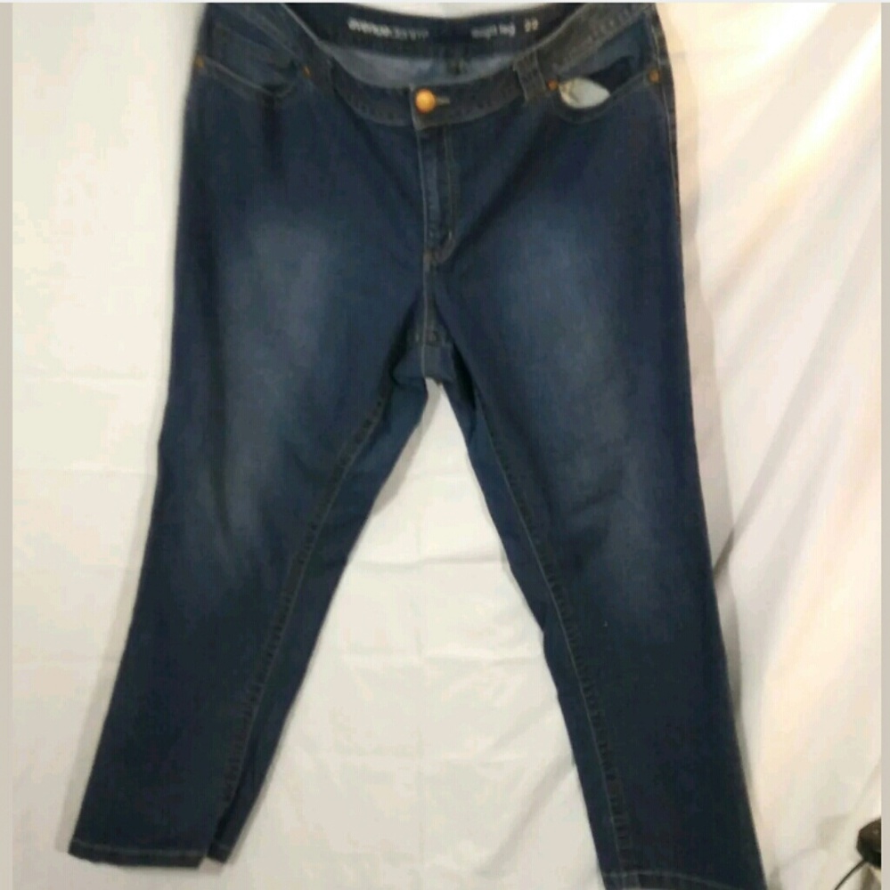 avenue denim straight leg 22 inseam 30 rise 11