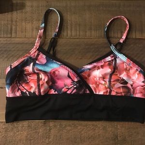 Floral Print Sports Bra
