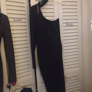 Dark Blue Velvet Dress